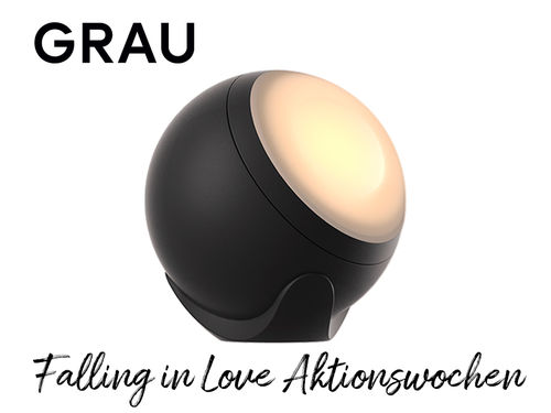 Grau FALLING IN LOVE in matt schwarz - DC25-3 - Valentinstags-Special