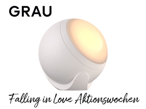 Grau FALLING IN LOVE in weiß - DC25-4 - Valentinstags-Special