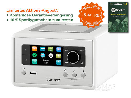Sonoro RELAX weiss - Edition 5 Jahre Garantie - Audio-System & HD-Audiostreamer - sofort lieferbar!!