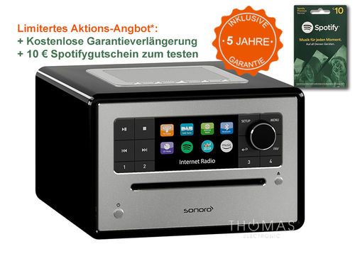 Sonoro Elite schwarz - Edition 5 Jahre Garantie - Audio-Komplettsystem & HD-Audiostreamer