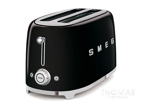 SMEG 4 Scheiben Langschlitz-Toaster TSF02BLEU in Schwarz