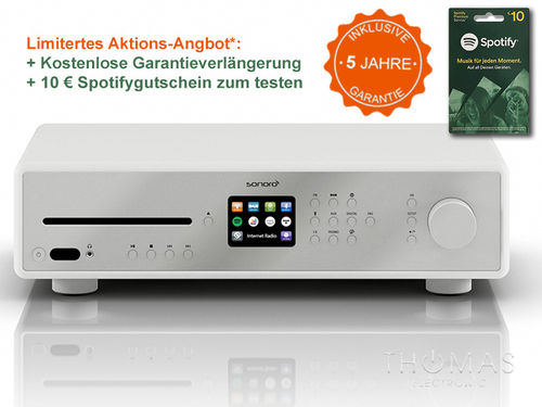 Sonoro Maestro weiß - Edition 5 Jahre Garantie - CD-Receiver & HD-Audiostreamer