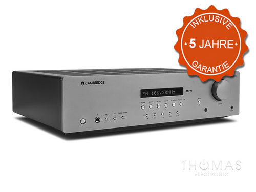 Cambridge Audio AXR100D Luna Grey - AX-Serie - Stereo-Receiver - 5 Jahre Garantie