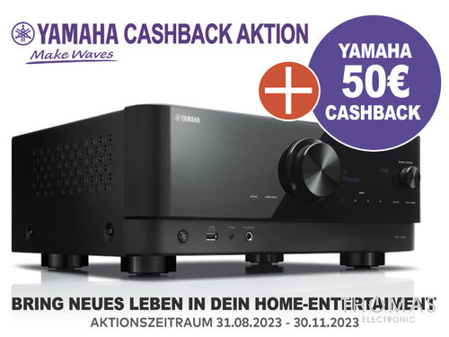 Yamaha RX-V4A schwarz - 8K 5.2 AV-Receiver + 50€ Cashback