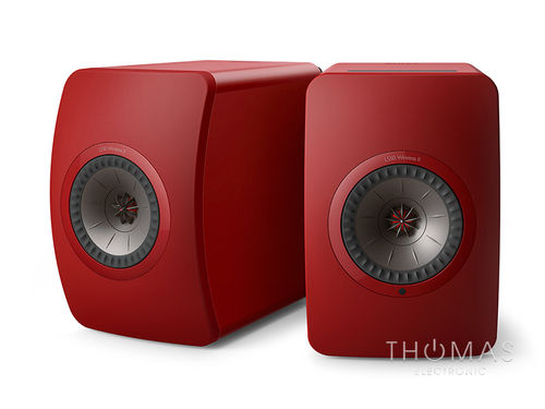 KEF LS50 Wireless II Crimson Red (Paar / Set) – Aktiv-Lautsprecher & HD Audio Streamer