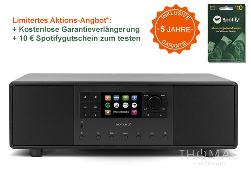 Sonoro Primus schwarz matt - Edition 5 Jahre Garantie - Stereo Audiosystem