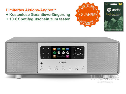 Sonoro Primus matt graphit - Edition 5 Jahre Garantie - Stereo Audiosystem