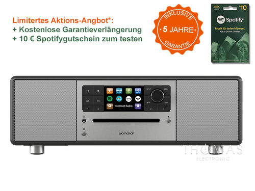 Sonoro Prestige matt graphit  - Edition 5 Jahre Garantie - Stereo-Komplettsystem & Netzwerk Player