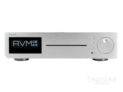 AVM CS2.3 silber - inkl. Alu-Fernbedienung RC3 - INSPIRATION Serie - Compact Streaming CD Receiver