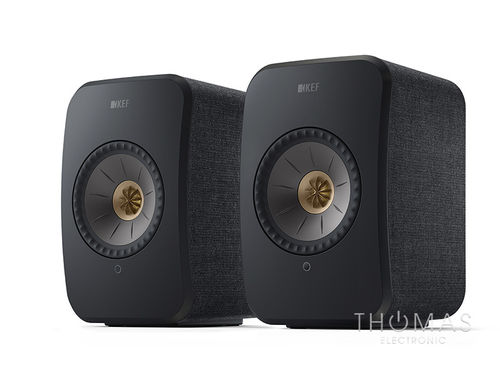 KEF LSX II Carbon Black (Paar / Set) – Aktiv-Lautsprecher & HD Audiostreamer