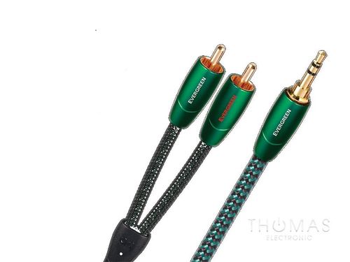 AudioQuest EVERGREEN - 3,5mm Klinke-Cinch-Kabel Massivleiter