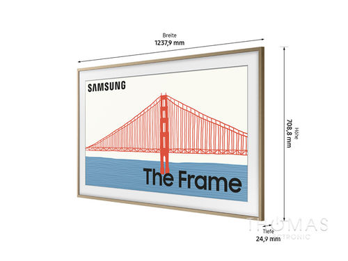 Samsung VG-SCFA55TK "FRAME 2021", Teak, Rahmen 55" - Retoure Top Zustand